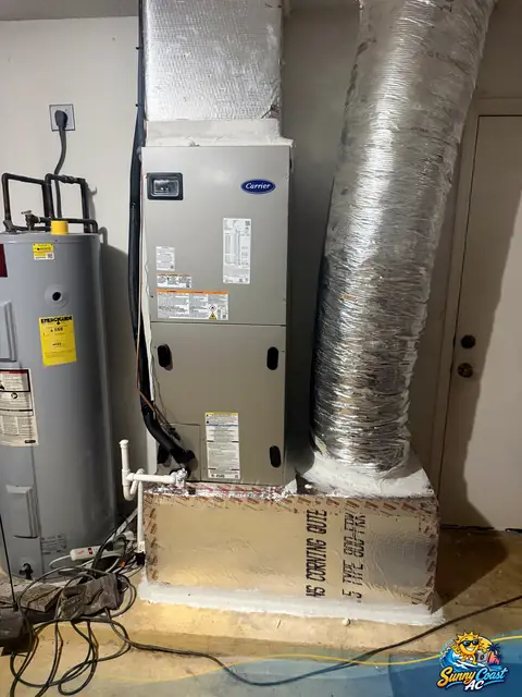 New air handler, new duct and plenum by Sunny Coast AC in South Florida