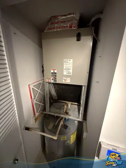 Filter and coil access check by Sunny Coast AC in South Florida