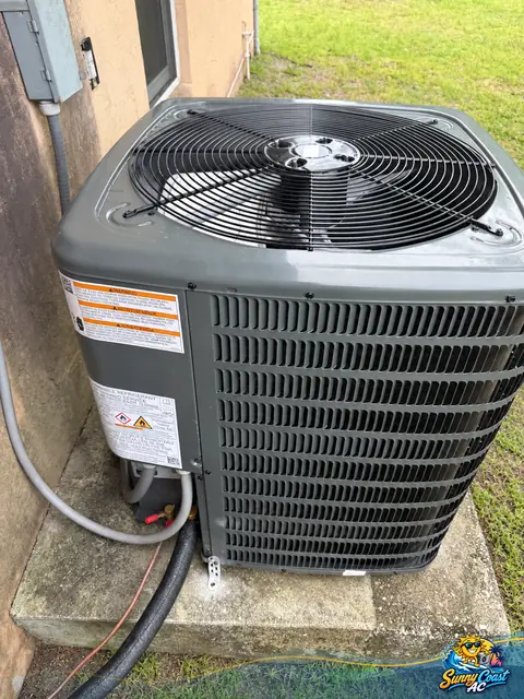 New condenser installed by Sunny Coast AC