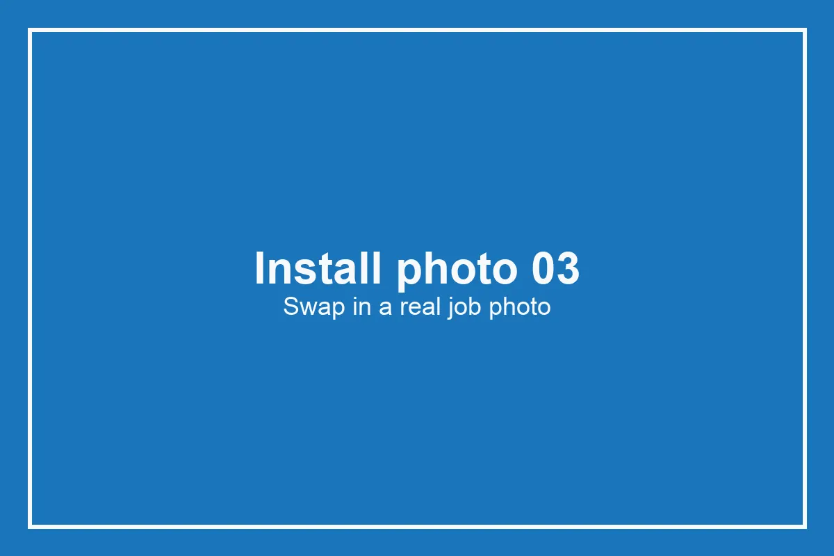 Install photo placeholder 3